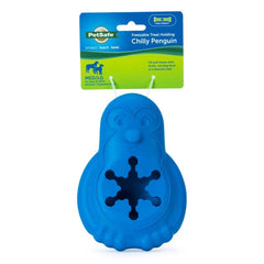 Busy Buddy Chilly Penguin Freezable Treat Holding Dog Toy Blue Medium/Large
