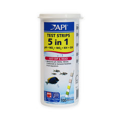API 5-in-1 Freshwater Aquarium Test Strip 100 Count