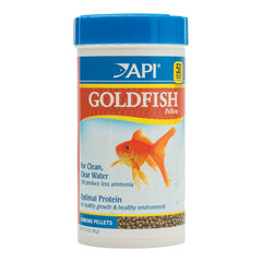 API Goldfish Premium Sinking Pellets Fish Food 7-oz