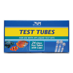 API Glass Test Tubes with Caps 24 Count