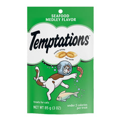 Temptations Classics Crunchy & Soft Adult Cat Treats Seafood Medley 3-oz
