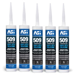 ASI Black Aquarium Silicone Sealant Cartridge 10.2-oz 5 Pack