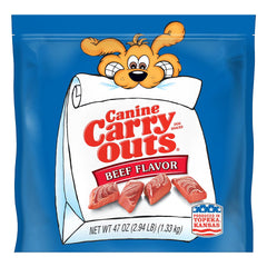 Canine Carry Outs Beef Flavor Dog Treats 47-oz
