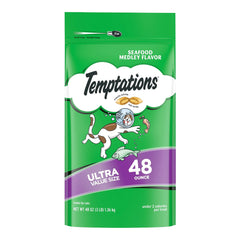 Temptations Classics Crunchy & Soft Adult Cat Treats Seafood Medley 48-oz