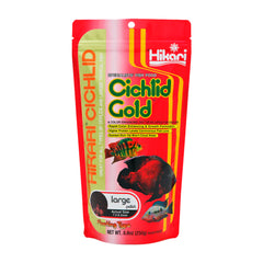 Hikari USA Cichlid Gold Floating Large Pellets Fish Food 8.8-oz