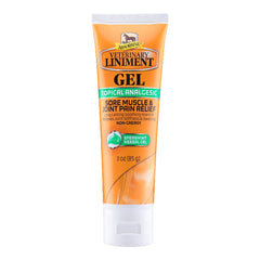 Absorbine Sore Muscle & Joint Pain Relief Veterinary Liniment Gel for Horses 3-oz