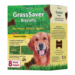 NaturVet GrassSaver Dog Biscuits Peanut Butter 22.2-oz