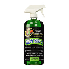 Zoo Med Wipe Out 1 for Terrariums & Small Animal Cage 32-oz