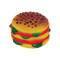Boss Pet Digger's Multicolored Vinyl Hamburger Squeaky Dog Toy Large