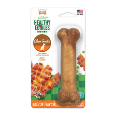 Nylabone Healthy Edibles All-Natural Long Lasting Chew Treats Bacon Medium/Wolf - Up To 35 lbs 1 Count