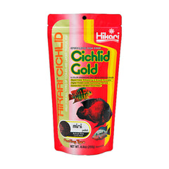 Hikari USA Cichlid Gold Floating Mini Pellets Fish Food 8.8-oz