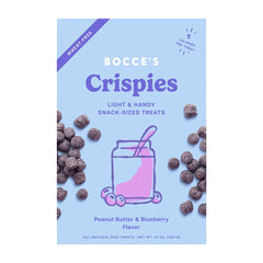 Bocce's Bakery Crispies Light & Handy Snack-Sized Dog Treats Peanut Butter & Blueberry 10-oz