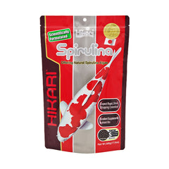 Hikari USA Spirulina Color-Enhancing Floating Mini Pellets Fish Food for Koi 17.6-oz