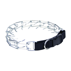 Coastal Titan Easy-On Prong Dog Training Collar with Buckle Black 2 mm x 14 in