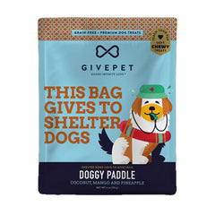 Givepet Doggy Paddle Grain-Free Premium Soft Chewy Dog Treats Coconut, Mango & Pineapple 6-oz