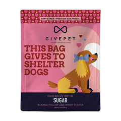 Givepet Sugar Soft-Baked Premium Dog Treats Banana, Yogurt & Honey 6-oz
