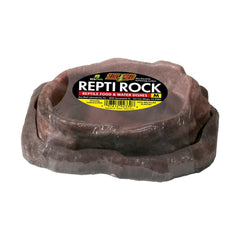Zoo Med Combo Repti Rock Food & Water Dish Brown Medium