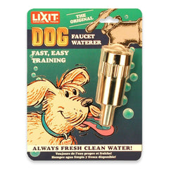 Lixit Dog Faucet Waterer Silver