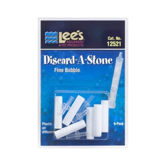 Lee's Aquarium & Pet Products Discard-A-Stone Fine Bubble White 6 Piece