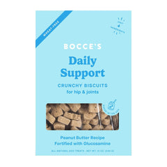 Bocce'S Bakery Daily Support Hip Aid Crunchy Biscuits Dog Treats Peanut Butter 12-oz