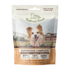 Badlands Ranch Superfood Complete Air-Dried Dog Food Wild Fish & Turkey 24-oz