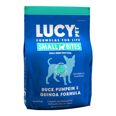Lucy Pet Products Grain-Free Small Bites Small Breed Dry Dog Food Duck, Pumpkin & Quinoa 4.5-lb