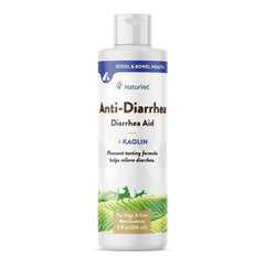 NaturVet Anti-Diarrhea Plus Kaolin Liquid for Dogs & Cats 8-oz