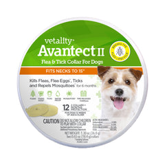 Vetality Avantect II Flea & Tick Collar for Dogs 2-Count 15-in