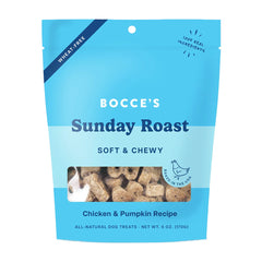 Bocce's Bakery Sunday Roast Soft & Chewy Dog Treats Chicken & Pumpkin 6-oz