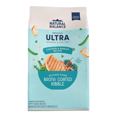 Natural Balance Pet Foods Original Ultra Broth Coated Dry Dog Food Chicken & Barley 4-lb