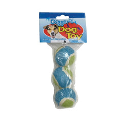 Boss Pet Digger's Multicolored Rubber Mini Tennis Balls Dog Toy Small 3 Count