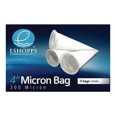 Eshopps 300 Micron Round Filter Sock White 4-in 3 Count