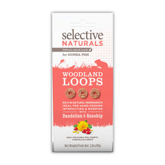 Science Selective Woodland Loops with Dandelion & Rosehip Guinea Pig Treats 2.8-oz