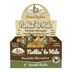 Fieldcrest Farms Nothin' To Hide Roll Dog Treat Chicken 5-in Small