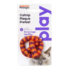 Petstages Plaque-Away Pretzel Catnip Toy