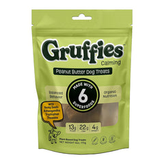 Green Gruff Gruffies Calming Dog Treats Peanut Butter 6-oz