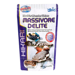 Hikari USA Massivore Delite Carnivore Pellets Fish Food Large 13.4-oz