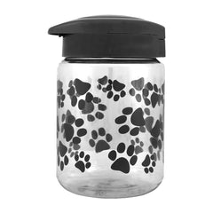 Lixit Dog Treat Jar Container Grey Clear Medium