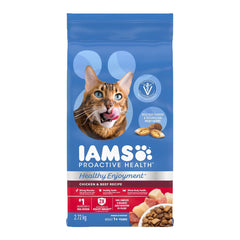 IAMS ProActive Health Healthy Enjoyment Adult Dry Cat Food Chicken & Beef 6-lb