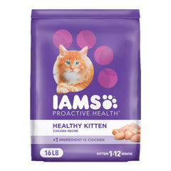 IAMS Proactive Health Kitten Dry Cat Food Chicken 16-lb