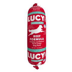 Lucy Pet Products Original Recipe Dog Food Roll Beef Formula 1-lb