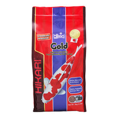 Hikari USA Gold Color Enhancing Floating Medium Pellets Fish Food for Koi & Pond Fishes 4.4-lb