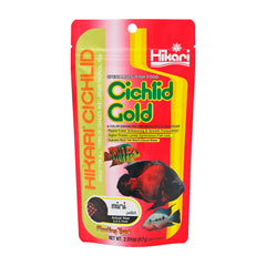 Hikari USA Cichlid Gold Floating Mini Pellets Fish Food 2-oz