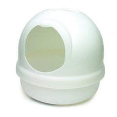 Booda Dome Cat Litter Box Pearl White Large
