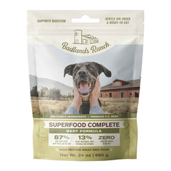 Badlands Ranch Superfood Complete Air-Dried Dog Food Beef 24-oz