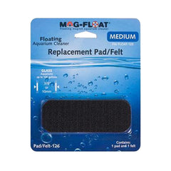 Mag-Float Replacement Pad/Felt Floating Magnet Cleaner for Glass Aquariums Black Medium