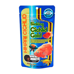 Hikari USA Cichlid Gold Sinking Medium Pellets Fish Food  3.5-oz