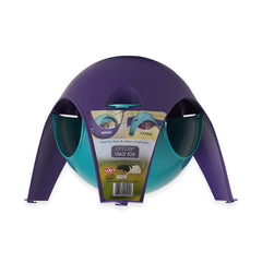 Lixit Critter Space Pod Small Animal House Purple/Blue Large