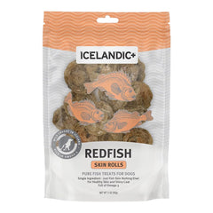 Icelandic+ Redfish Skin Rolls Dog Treats 3-oz