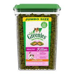 Greenies Feline SmartBites Chicken Healthy Kitten Treats 16-oz
